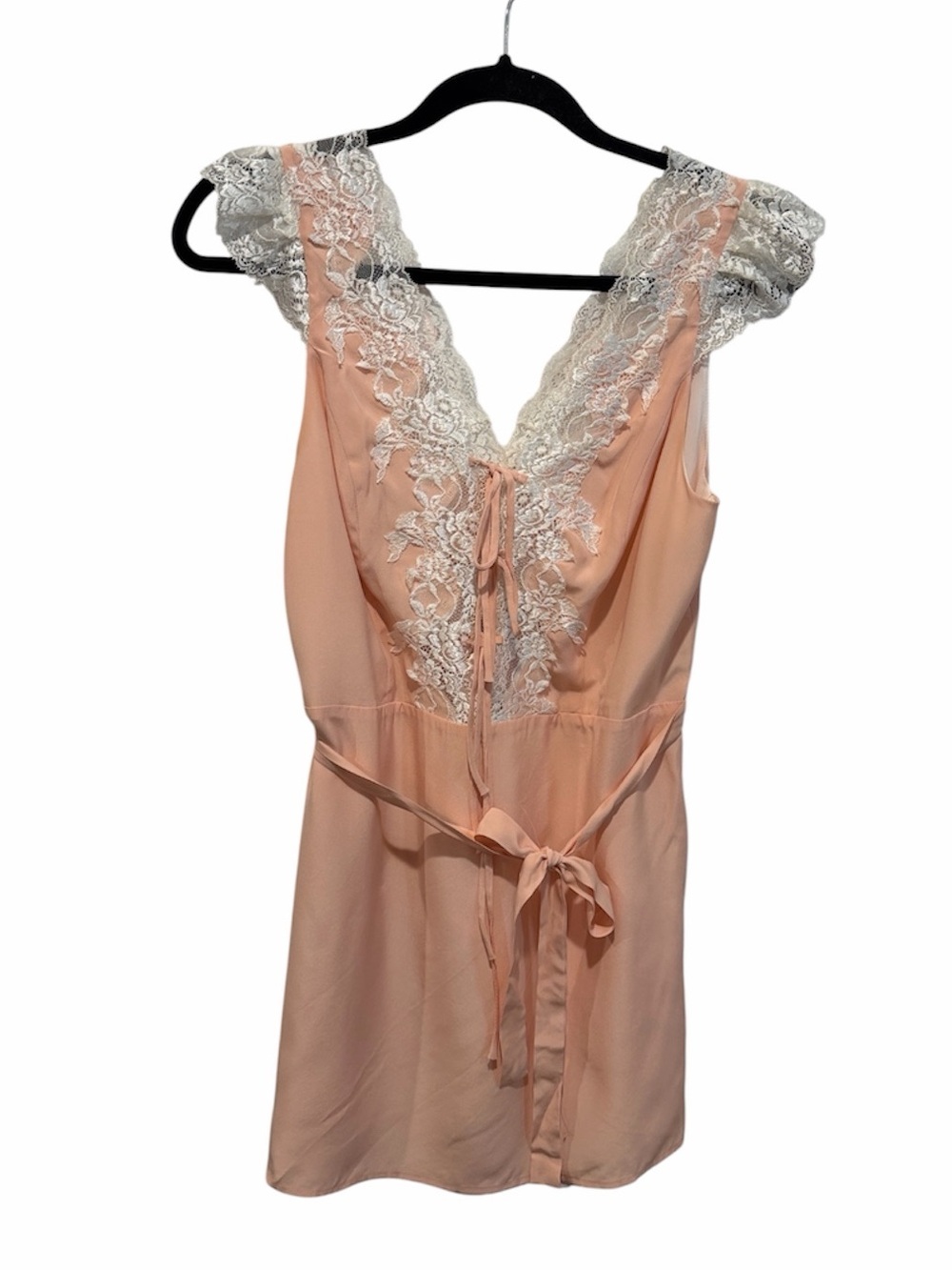 Rosemilk light pink lace silk blend Bonita mini dress size Small